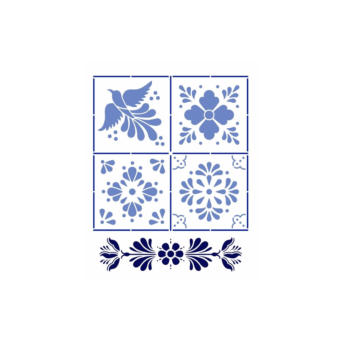 Stencil Opa 20x25cm - Azulejo Português - 3653