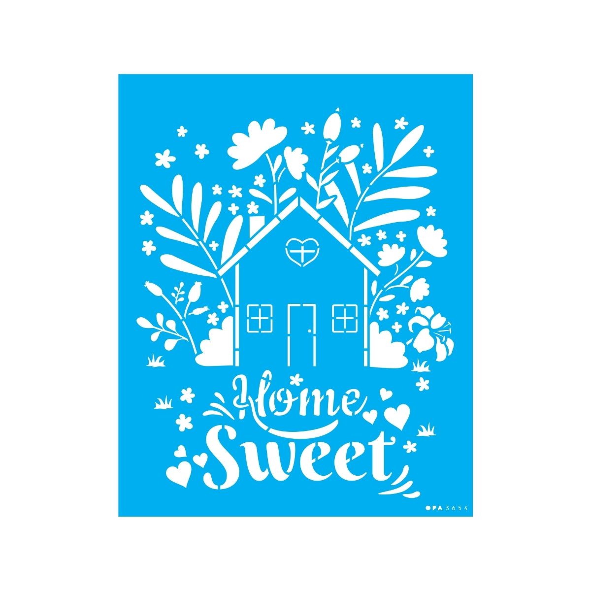 Stencil Opa 20x25cm - Casa Home Sweet - 3654