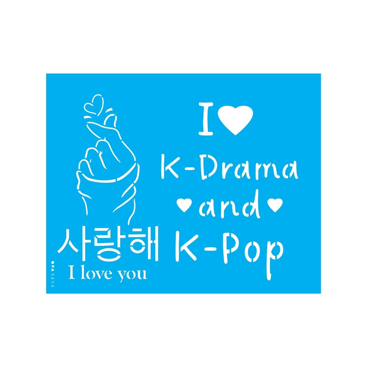 Stencil Opa 20x25cm - Cultura K-pop - 3656