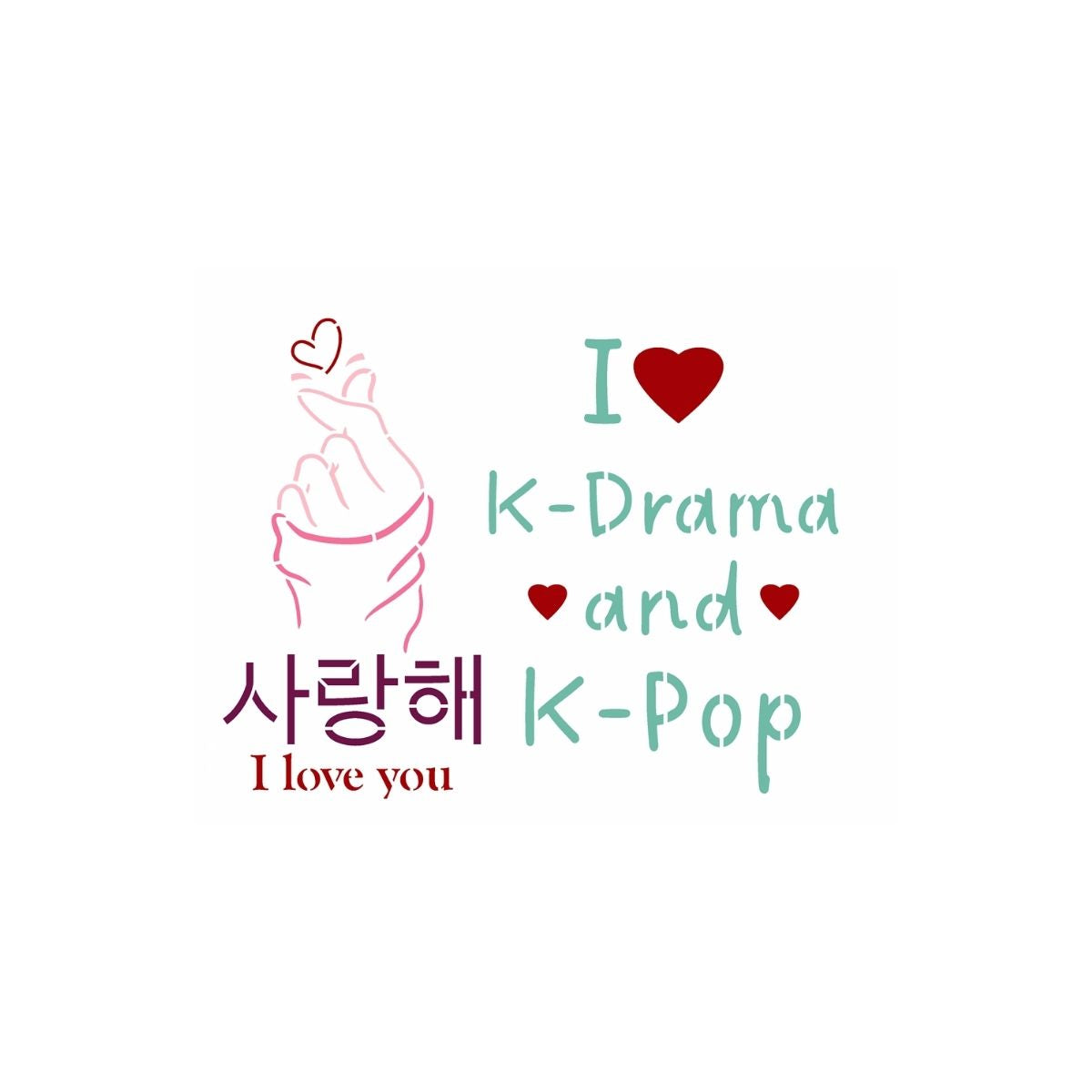 Stencil Opa 20x25cm - Cultura K-pop - 3656
