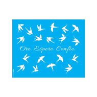 Stencil Opa 20x25cm - Frase Ore, Espere, Confie - 3657