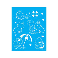 Stencil Opa 20x25cm - Infantil Capivara - 3667