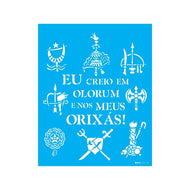 Stencil Opa 20x25cm - Religião Orixás - 3670