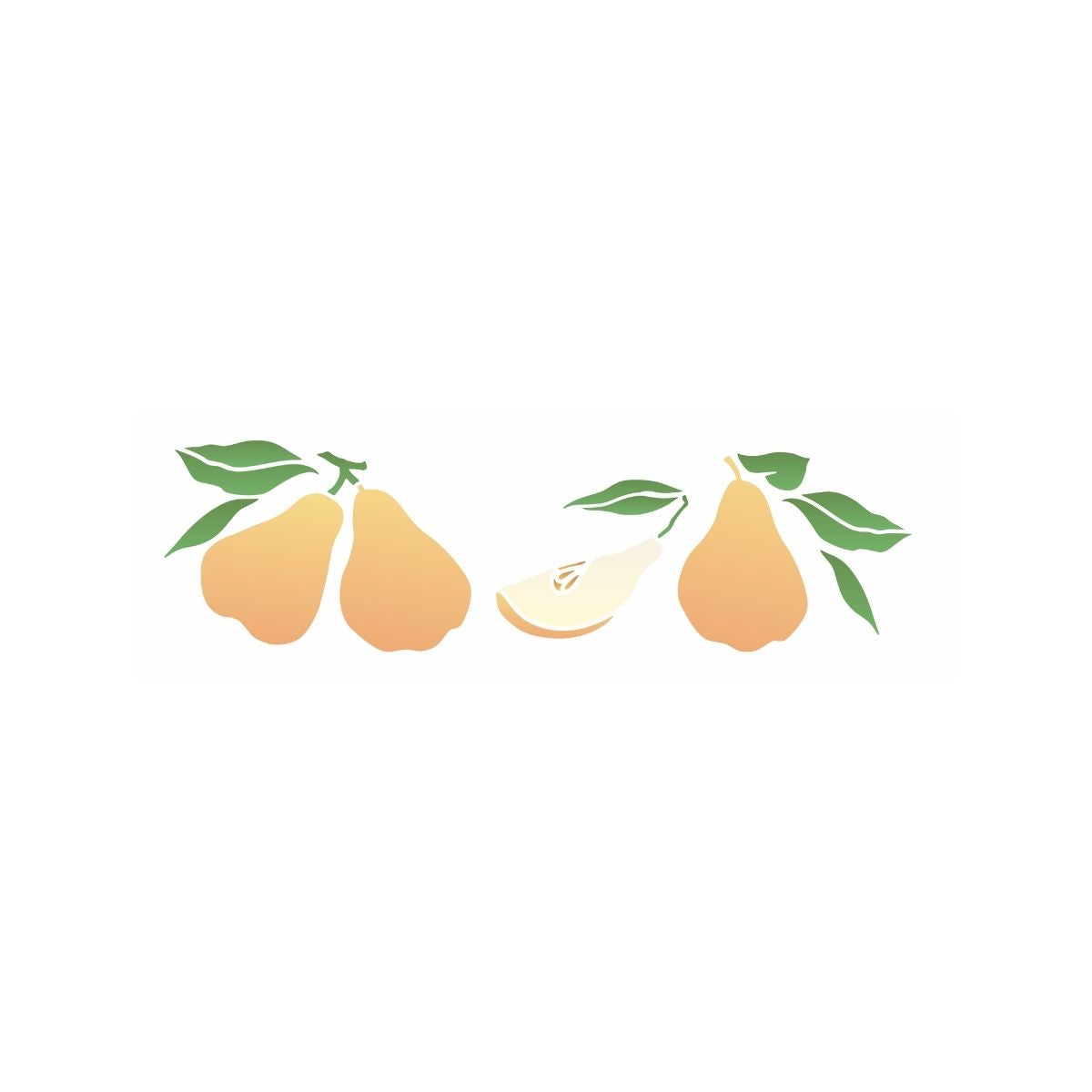 Stencil Opa 10x30cm - Frutas Peras I - 3680