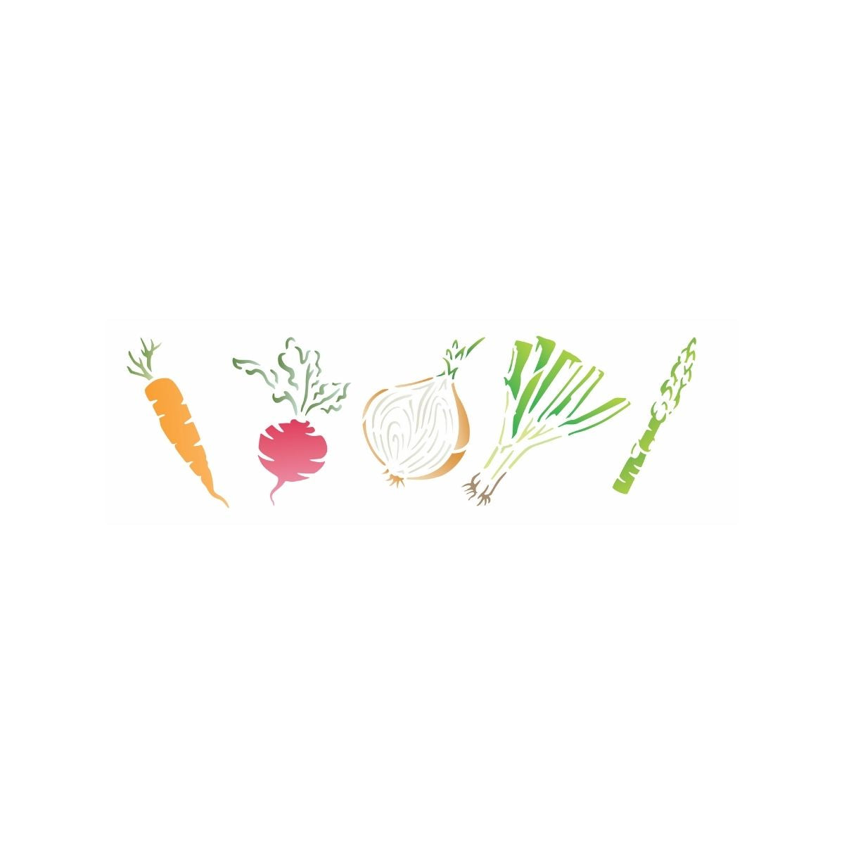 Stencil Opa 10x30cm - Legumes Diversos I - 3681