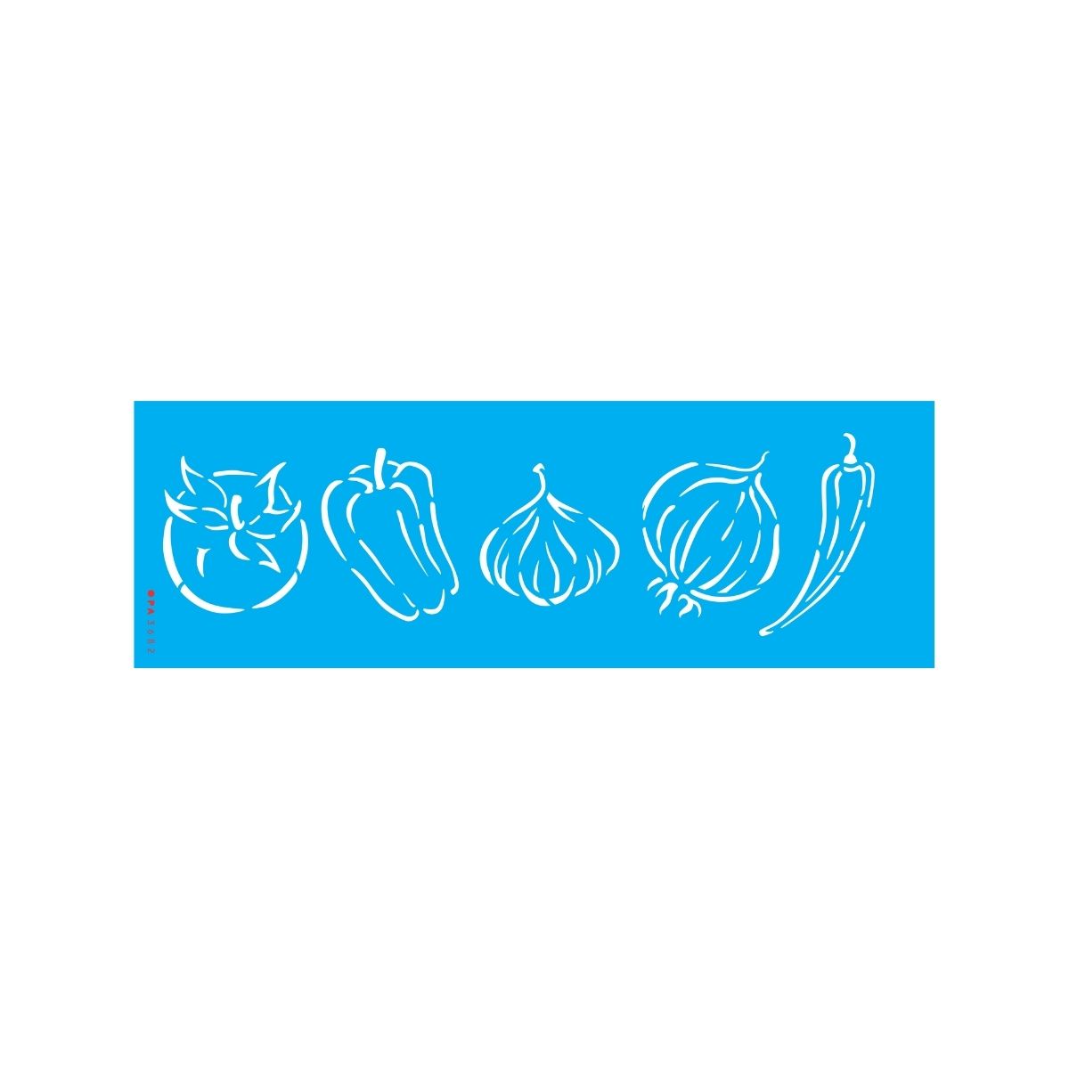 Stencil Opa 10x30cm - Legumes Diversos Ii - 3682