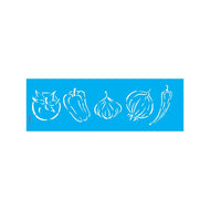 Stencil Opa 10x30cm - Legumes Diversos Ii - 3682