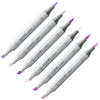 Caneta Marcador Copic Ciao Ponta Dupla Tons de Violeta - V