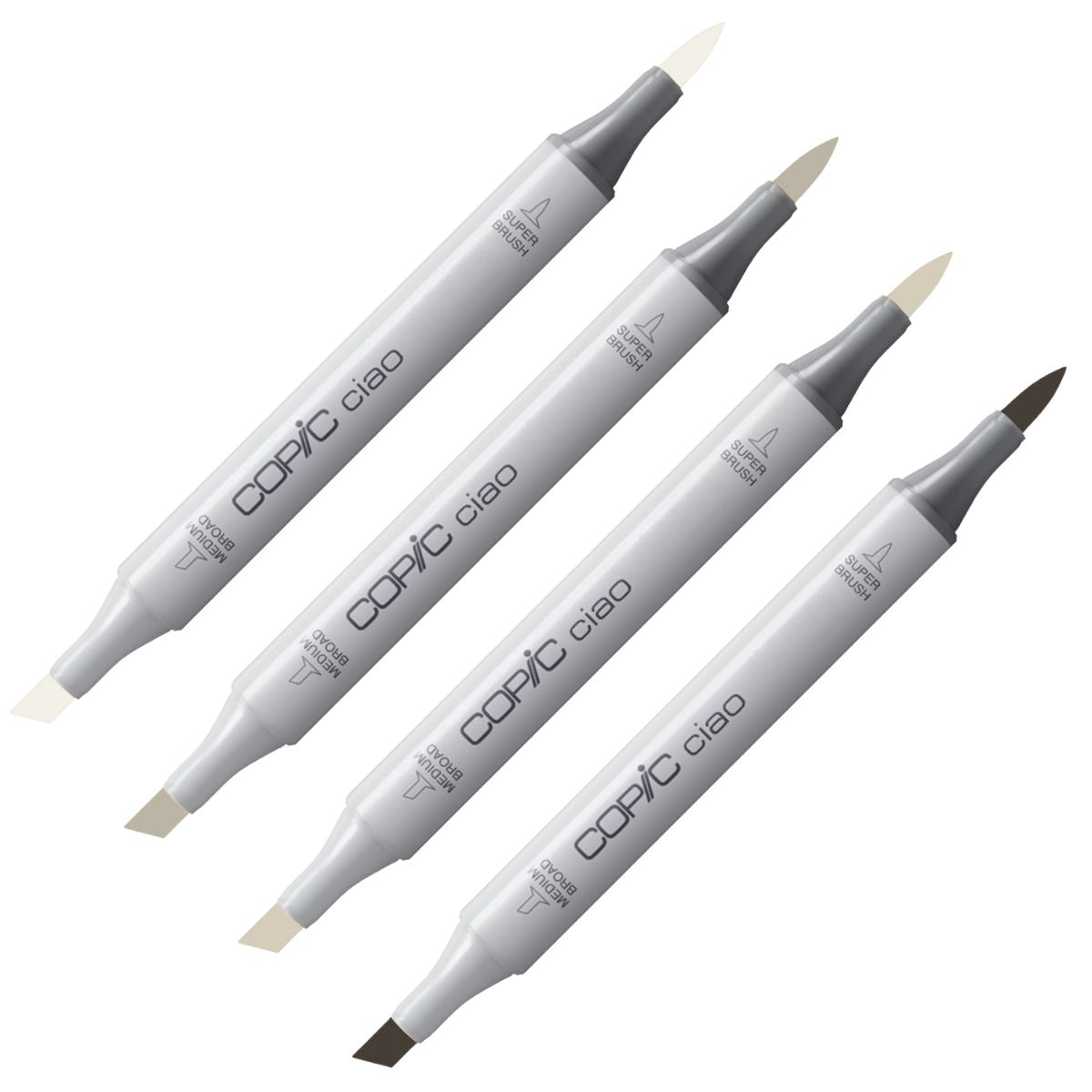 Caneta Marcador Copic Ciao Ponta Dupla Tons Cinza Quente - W