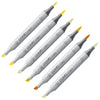 Caneta Marcador Copic Ciao Ponta Dupla Tons de Amarelo - Y, YR e YG