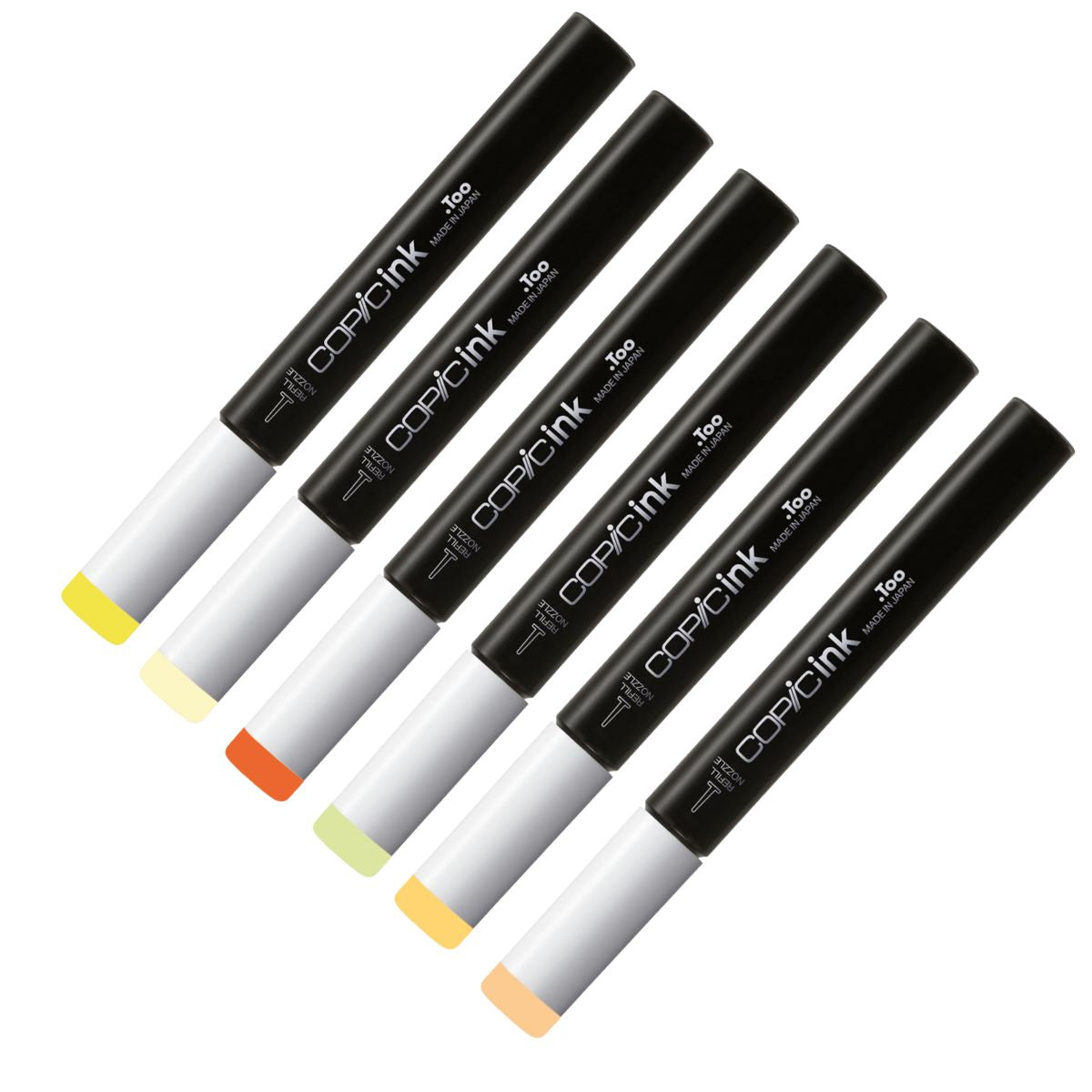 Refil para Marcador Copic Ink Tons de Amarelo - Y, YR e YG