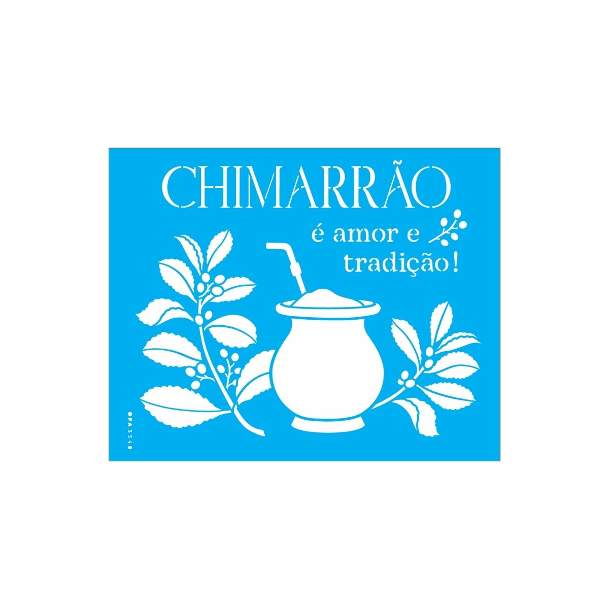 Stencil Opa 20x25cm - Cultura Chimarrão - 3540