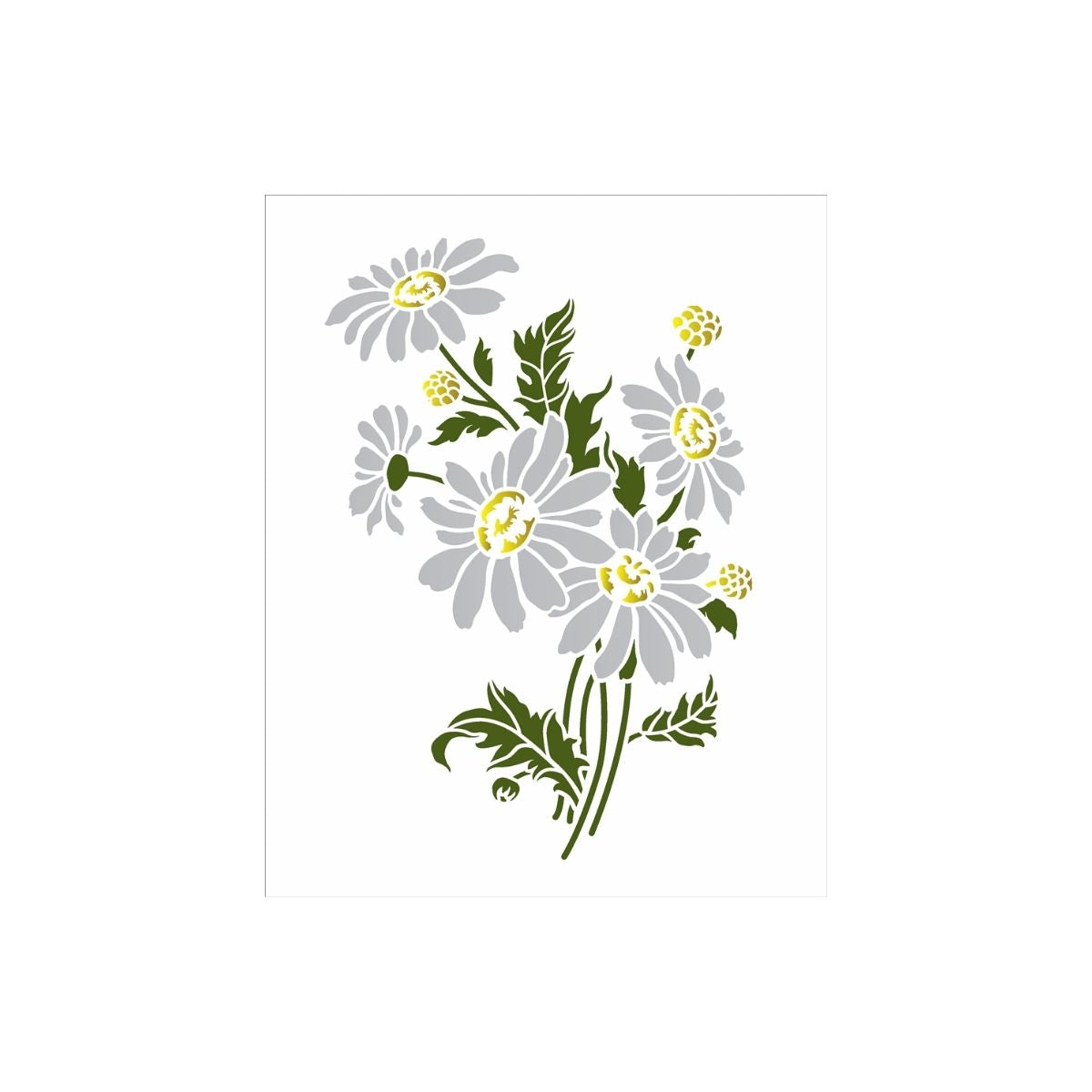 Stencil Opa 20x25cm - Flores Margaridas Ii - 3410