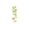 Stencil Opa 10x30cm - Flores Lírio Nepalense - 3534