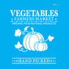 Stencil Farmhouse Vegetables Farmers Market 20x25cm para Pintura Decorativa e Artesanato 3174 - Opa