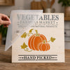 Stencil Farmhouse Vegetables Farmers Market 20x25cm para Pintura Decorativa e Artesanato 3174 - Opa