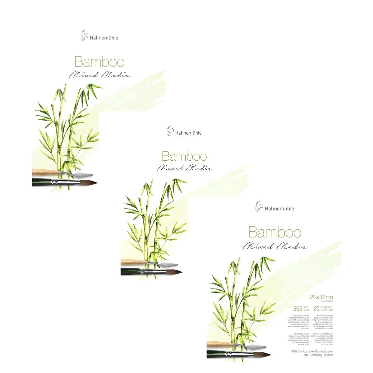 Bloco de Papel para Técnicas Mistas Hahnemühle Bamboo 265g/m²