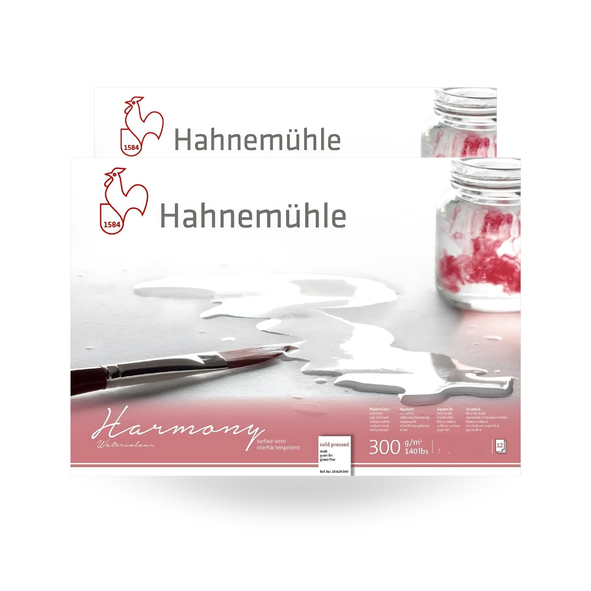 Bloco de Papel para Aquarela Hahnemühle Harmony 300g/m² A3 e A4 Textura Fina Com 12 folhas