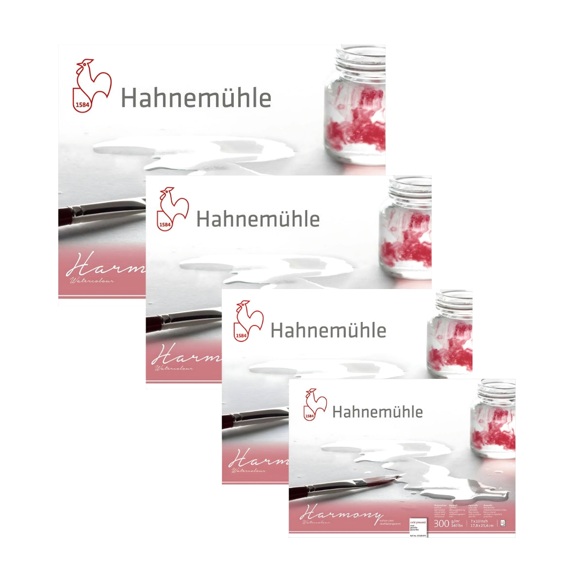 Bloco de Papel para Aquarela Hahnemühle Harmony 300g/m² Textura Fina Com 12 Folhas