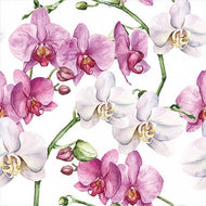 Guardanapo para Decoupage Ambiente 33x33cm com 2 Unidades - Flor Orquídea