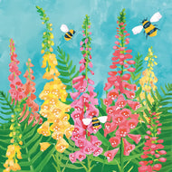 Guardanapo para Decoupage Ppd 33x33cm com 20 Unidades - Abelhas e Flores