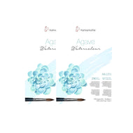Bloco de Papel para Aquarela Hahnemühle Agave 290g/m² Textura Fina Com 12 Folhas A3 e A4