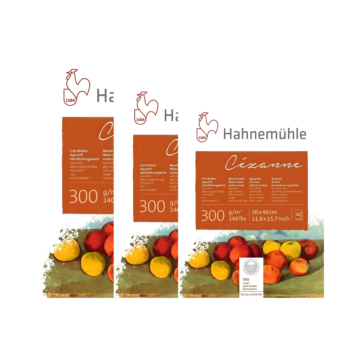 Bloco de Papel para Aquarela Hahnemühle Cézanne 300g/m² Textura Rugosa com 10 Folhas