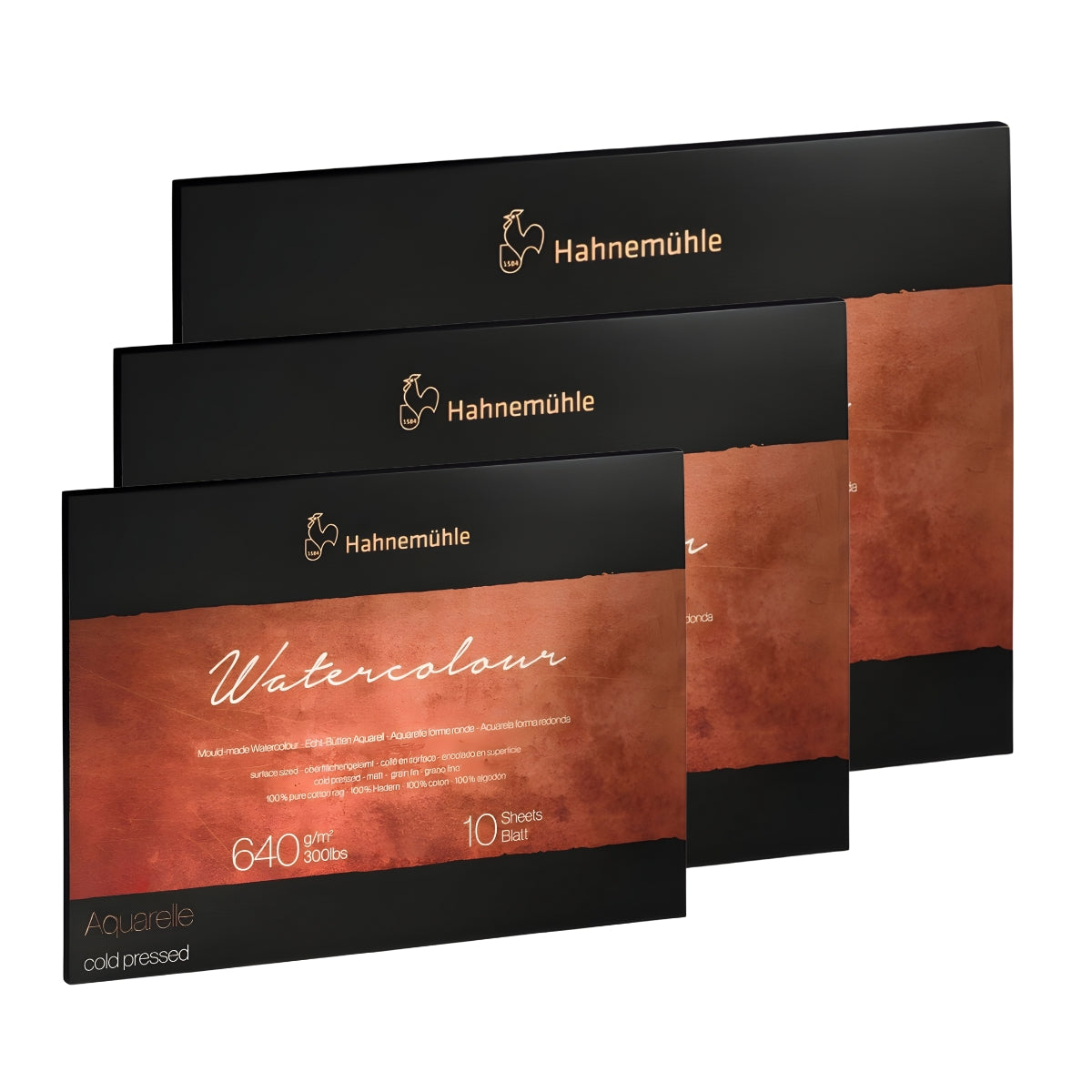 Bloco de Papel para Aquarela Hahnemühle The Collection 640g/m² Textura Rugosa com 10 Folhas