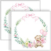 Guardanapo para Decoupage Ambiente 33x33cm com 2 Unidades - Guirlanda de Nascimento Rosa