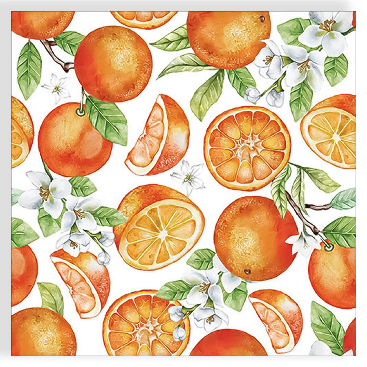 Guardanapo para Decoupage Ambiente 33x33cm com 2 Unidades - Flor de Laranjeira