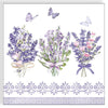 Guardanapo para Decoupage Ambiente 33x33cm com 2 Unidades - Lavanda e Borboletas