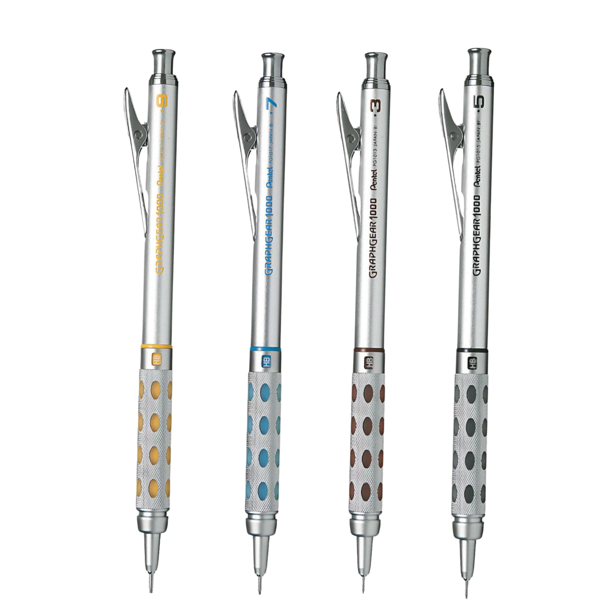 Lapiseira Graphgear 1000 Pentel - Tamanhos