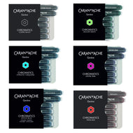 Kit 6 Cartucho Caran d'Ache Para Caneta Tinteiro Chromatics