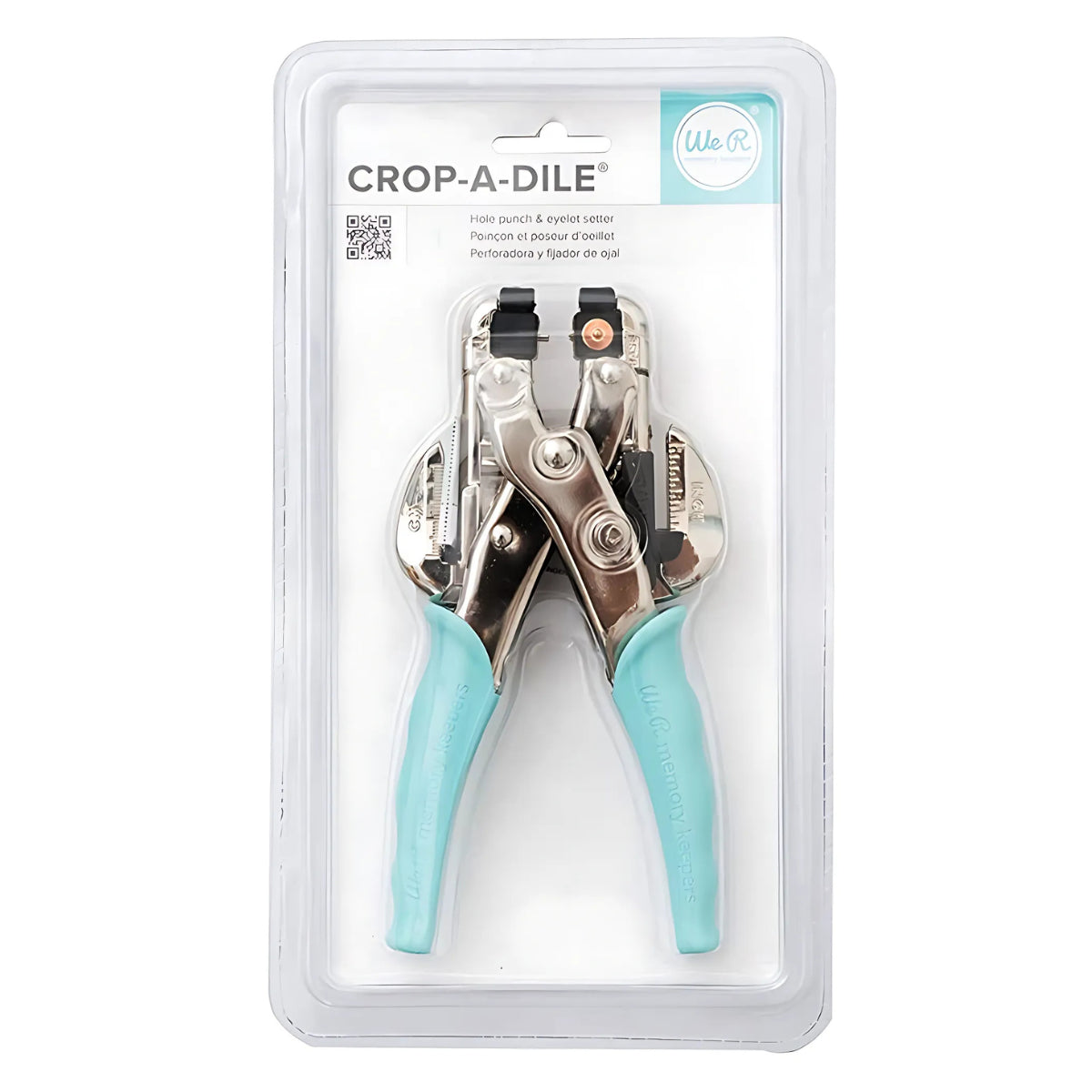 Kit Encadernadora The Cinch Furo Quadrado + Crop A Dile Ilhos We R 