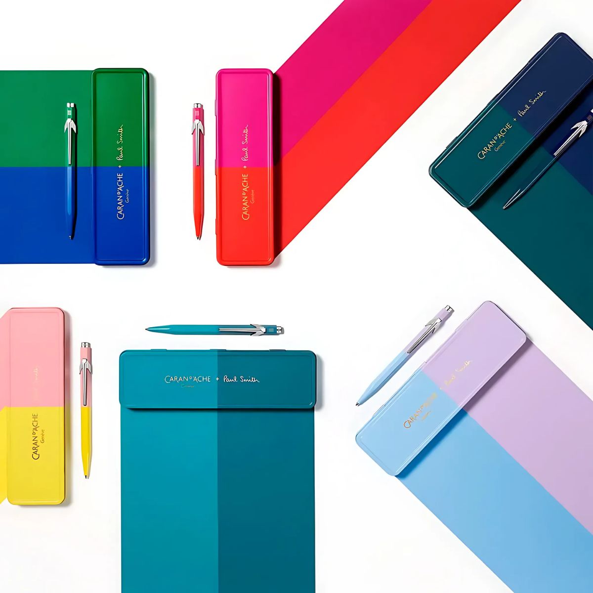 Caneta Esferográfica 849 Caran d'Ache Paul Smith Com Estojo de Lata