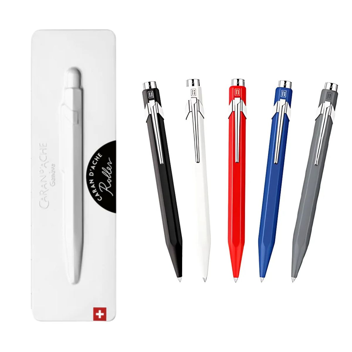 Caneta Rollerball 849 Caran D'ache com Estojo de Lata Classic