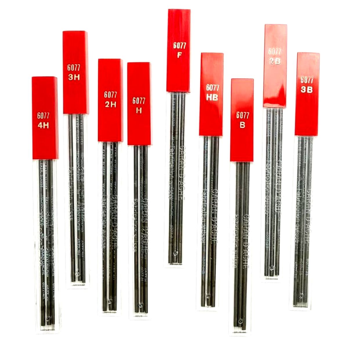 Tubo Mina Grafite Caran D'ache 2.0Mm com 3 Unidades