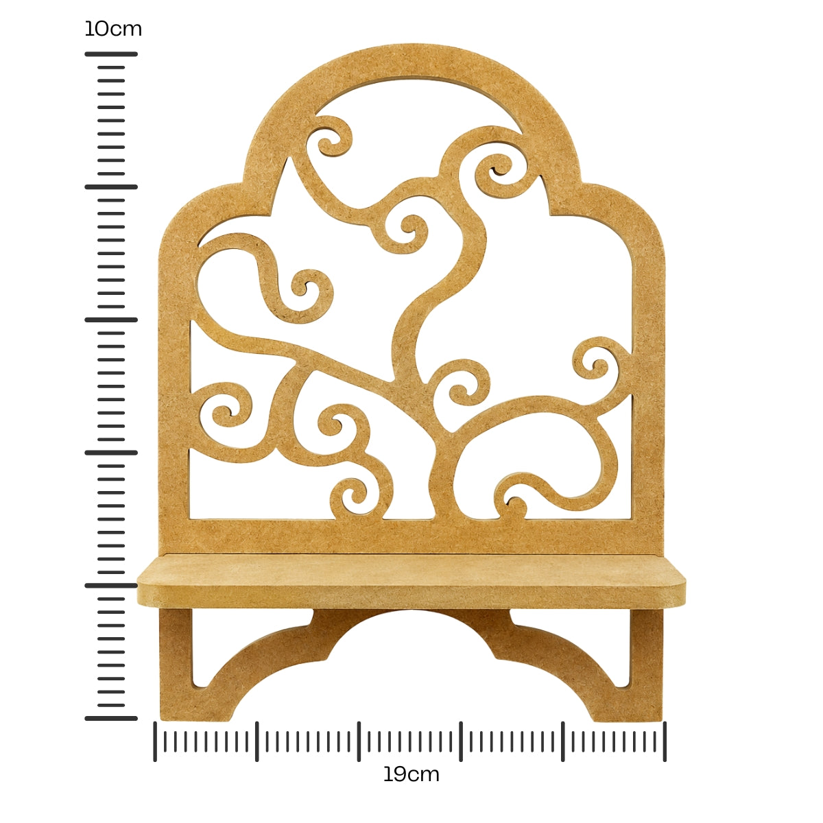 Porta Bíblia Arabesco Mdf Cru 30x20,5cm 6mm