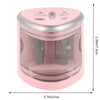 Apontador Eletrico Furo Tenwin 2 Furos para Lapis Comum e Jumbo - Rosa