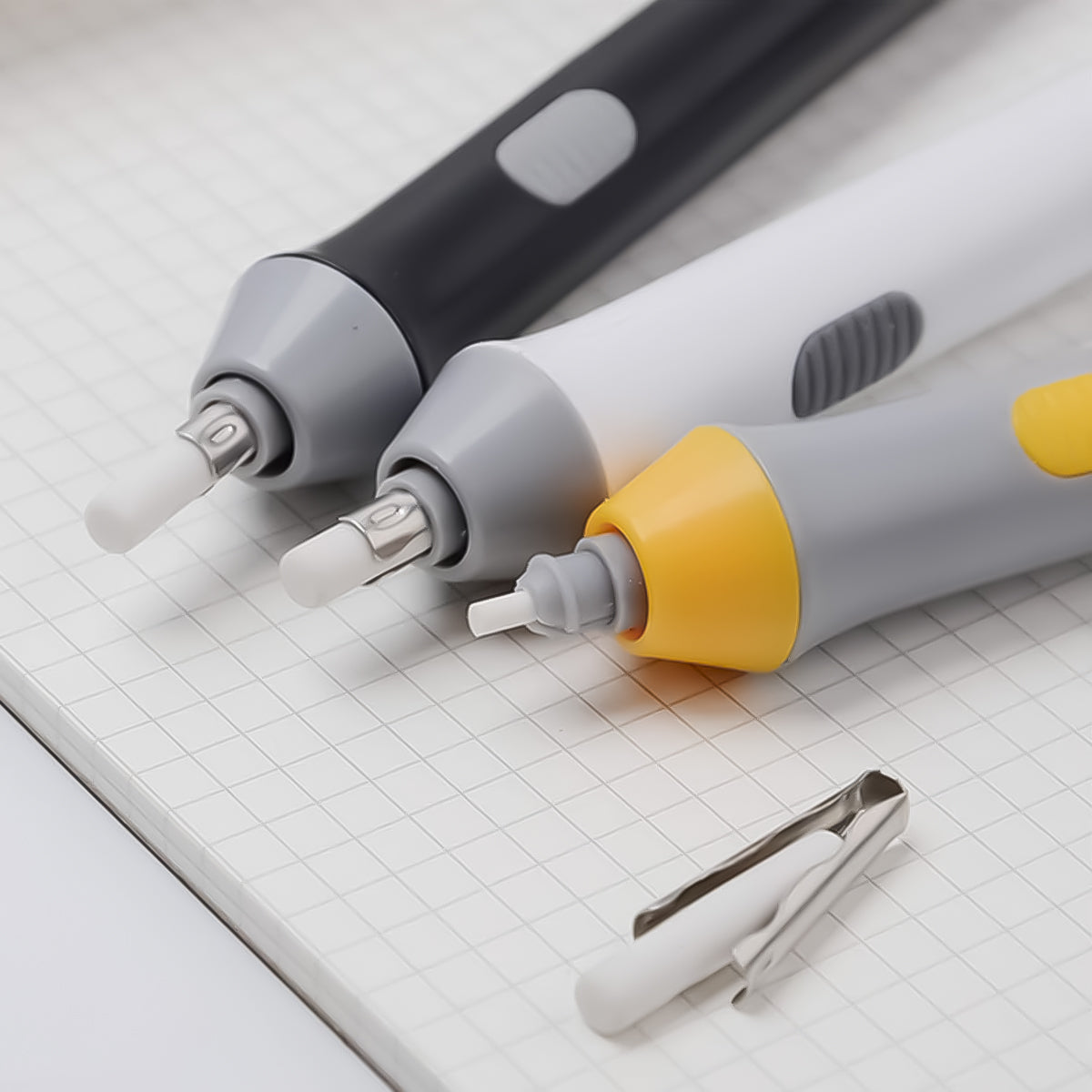 Kit De Borracha Elétrica Automático Escolar Desenho Pintura