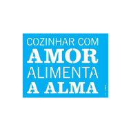 Stencil Opa 15x20cm - Frase Cozinhar com Amor - 2705