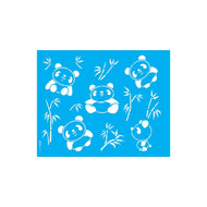 Stencil Opa 20x25cm - Infantil Pandas - 3411