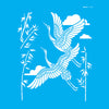 Stencil Oriental Tsuru 20x25cm para Pintura Decorativa e Artesanato 3180 - Opa
