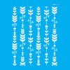 Stencil Estamparia Ramos Escandinavos 20x25cm para Pintura Decorativa e Artesanato 3172 - Opa