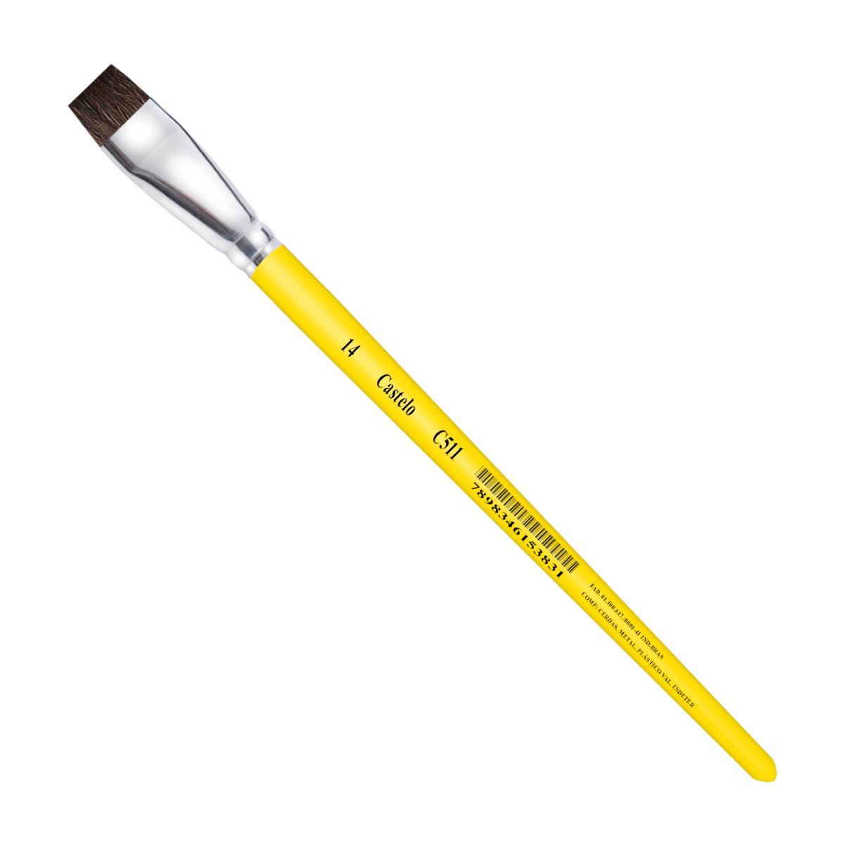 219885-pincel-castelo-artistico-cerda-sintetico-chato-macio-cabo-curto-amarelo-511-14-486200