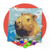Kit de Pintura com Diamante 30x30cm - Capivara