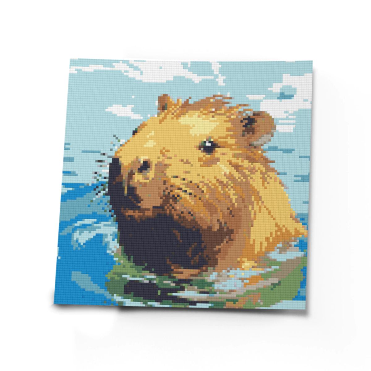 Kit de Pintura com Diamante 30x30cm - Capivara