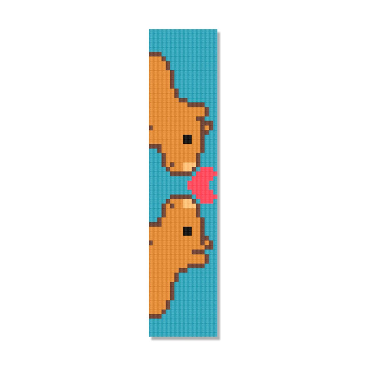 Kit de Pintura com Diamante Marcador de Pagina 4,2x18,9cm - Capivara Apaixonada