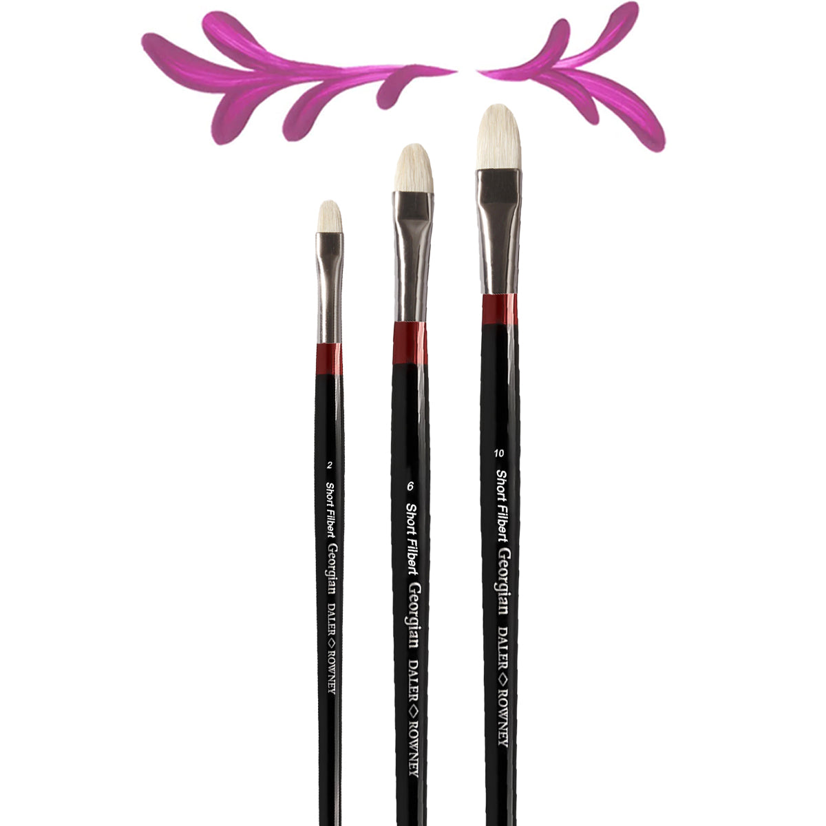 Pincel Profissional Daler & Rowney Cerda Lingua de Gato Curto Georgian G18
