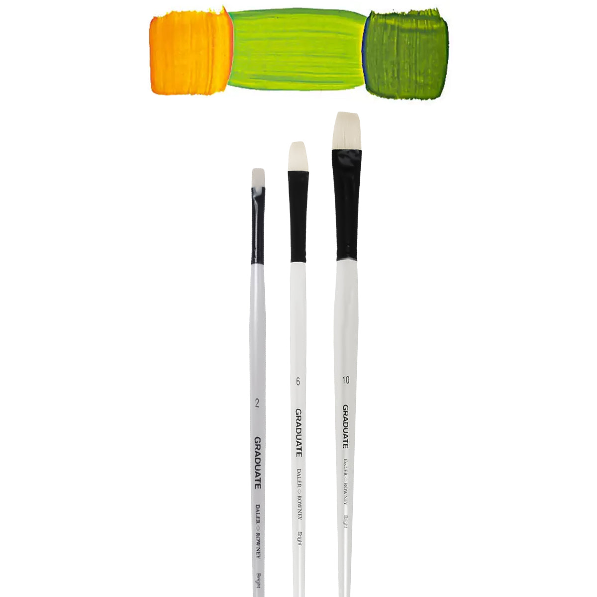 Pincel Profissional Daler & Rowney Graduate Cerda Quadrado Curto Chato